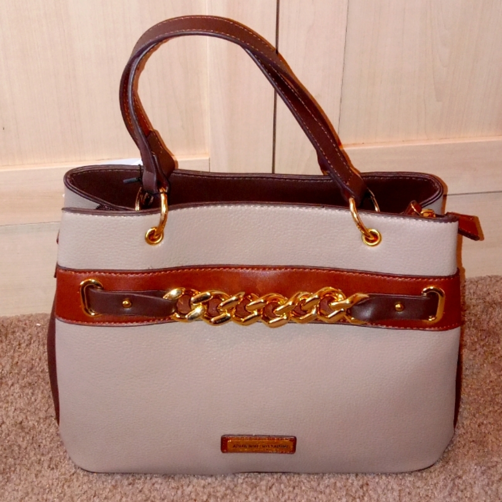 Adrienne Vittadini Chelsea Chain Satchel with Strap